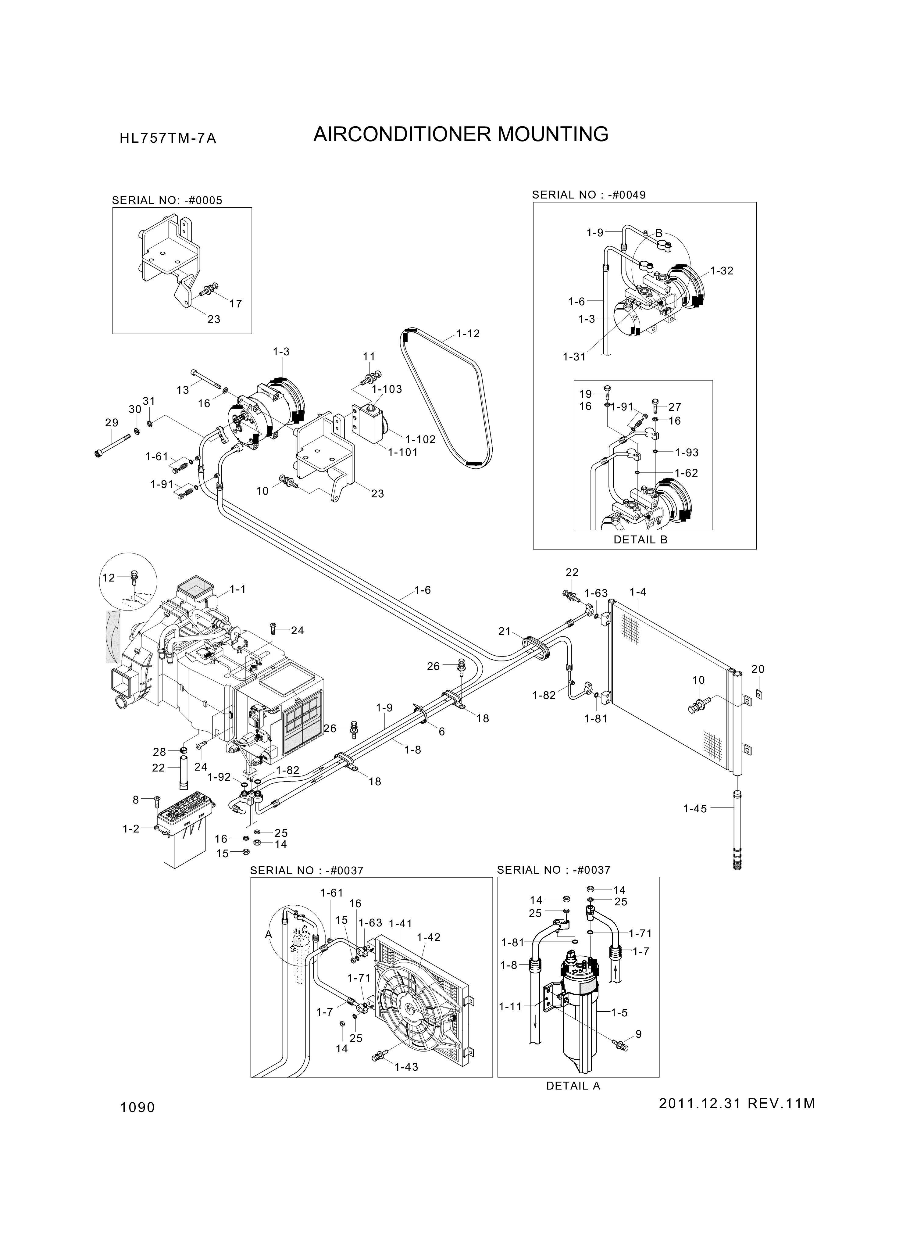drawing for Hyundai Construction Equipment XKAN-01413 - BOLT-W/WASHER