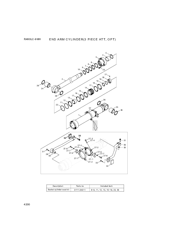 drawing for Hyundai Construction Equipment 000121 - BOLT-HEX