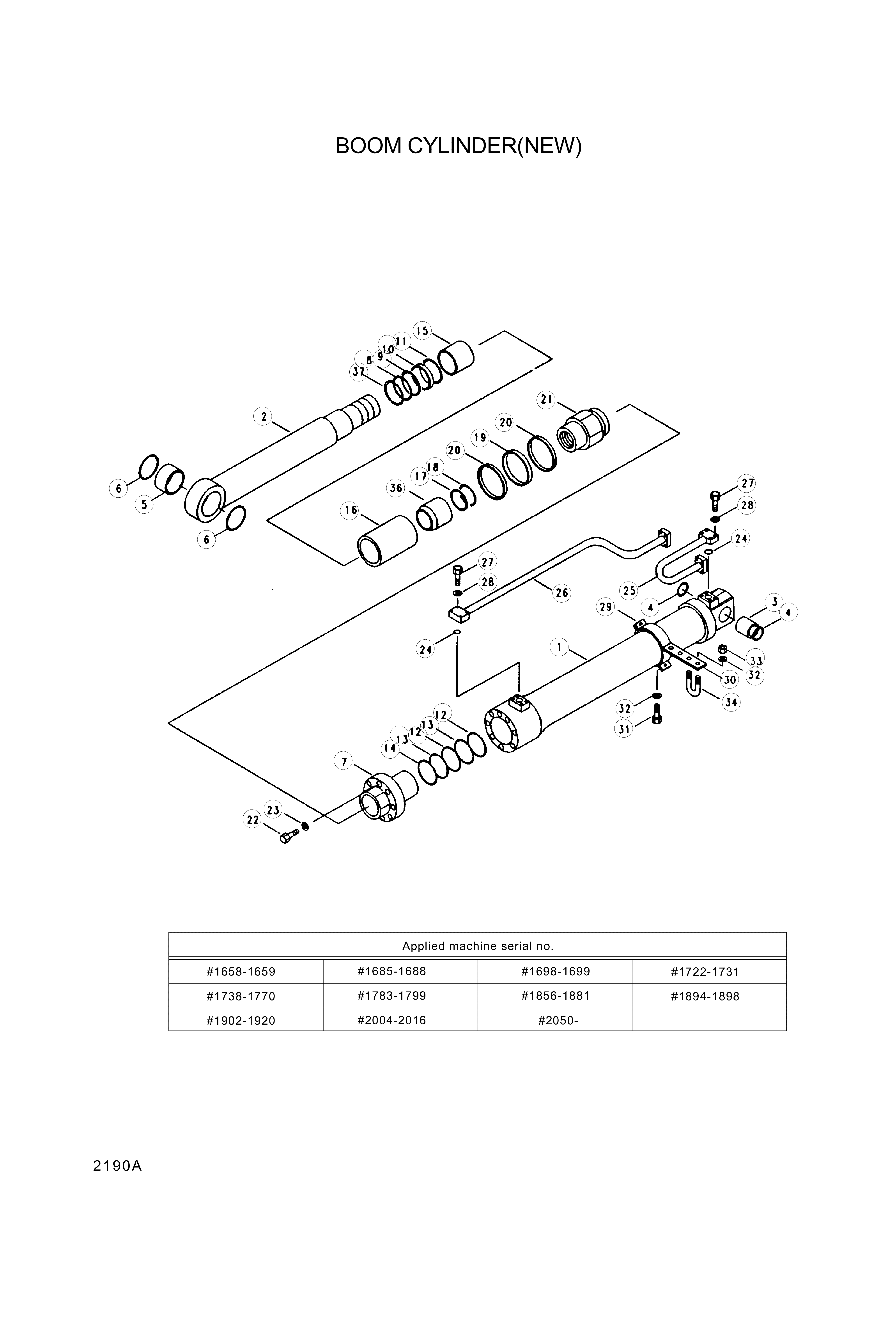 drawing for Hyundai Construction Equipment 31YC-11121 - BUSHING-PIN