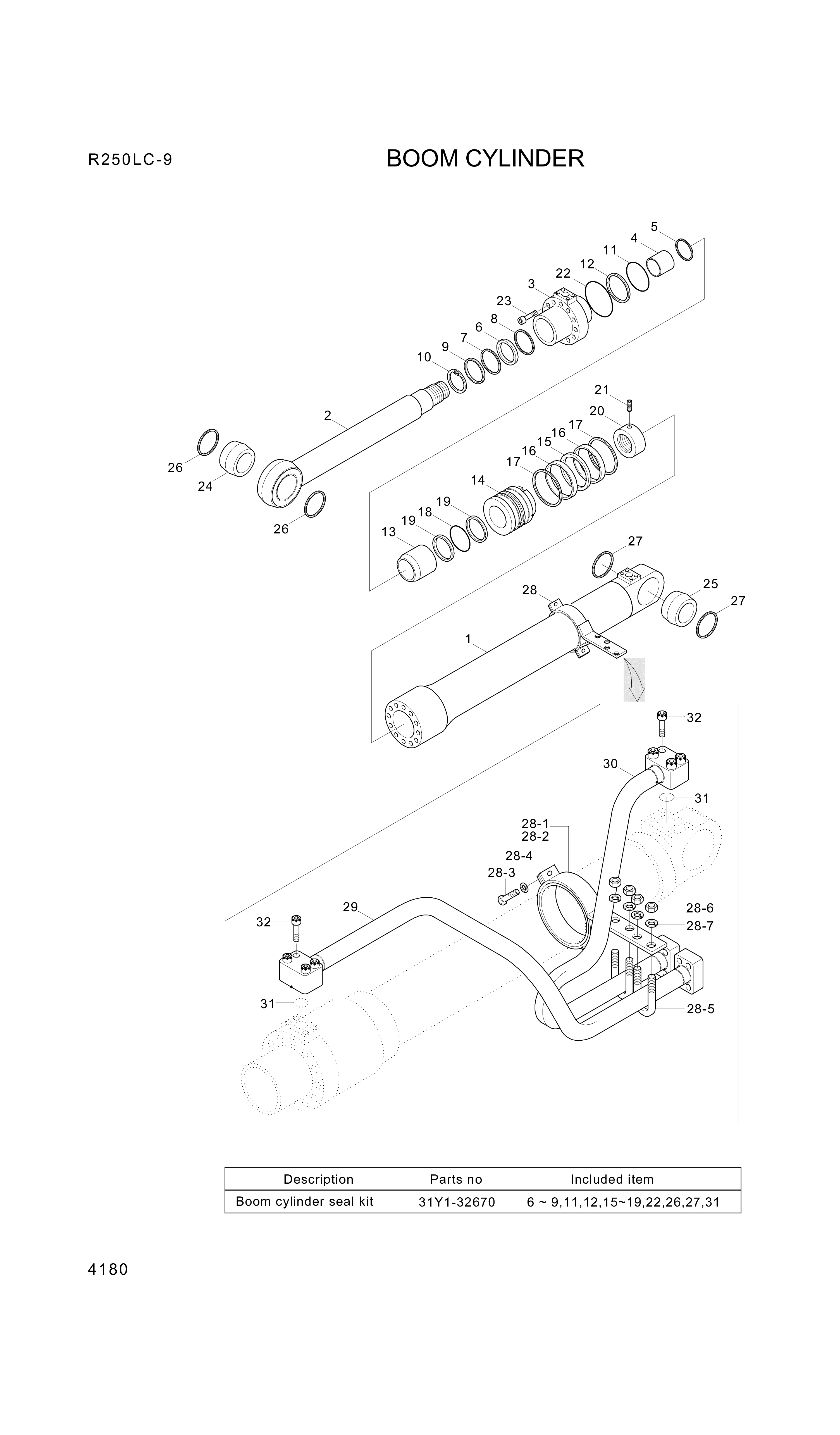 drawing for Hyundai Construction Equipment 31YC-32330 - CLAMP-BAND (figure 4)