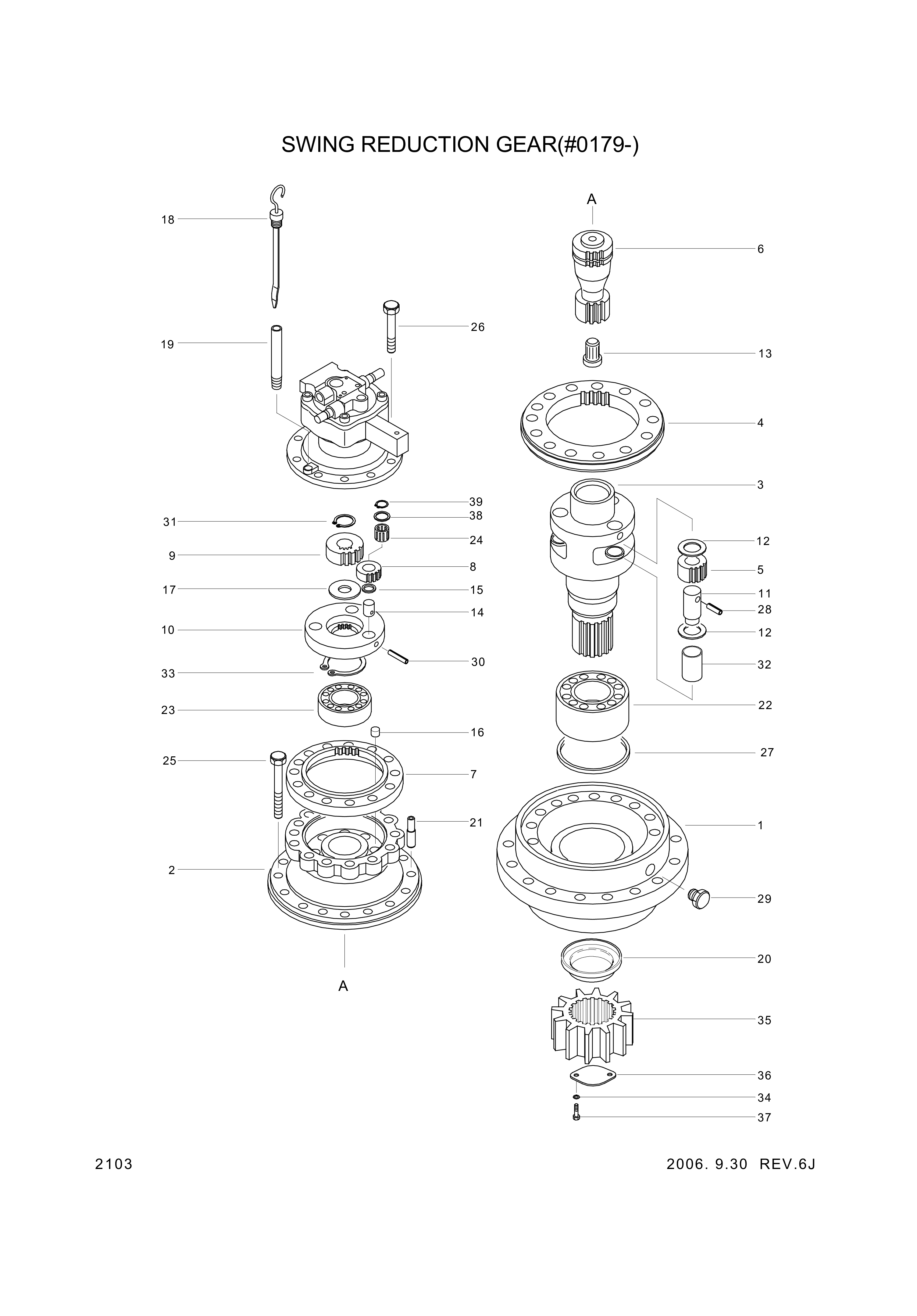 drawing for Hyundai Construction Equipment XKAQ-00024 - GEAR-PLANET NO1 (figure 4)