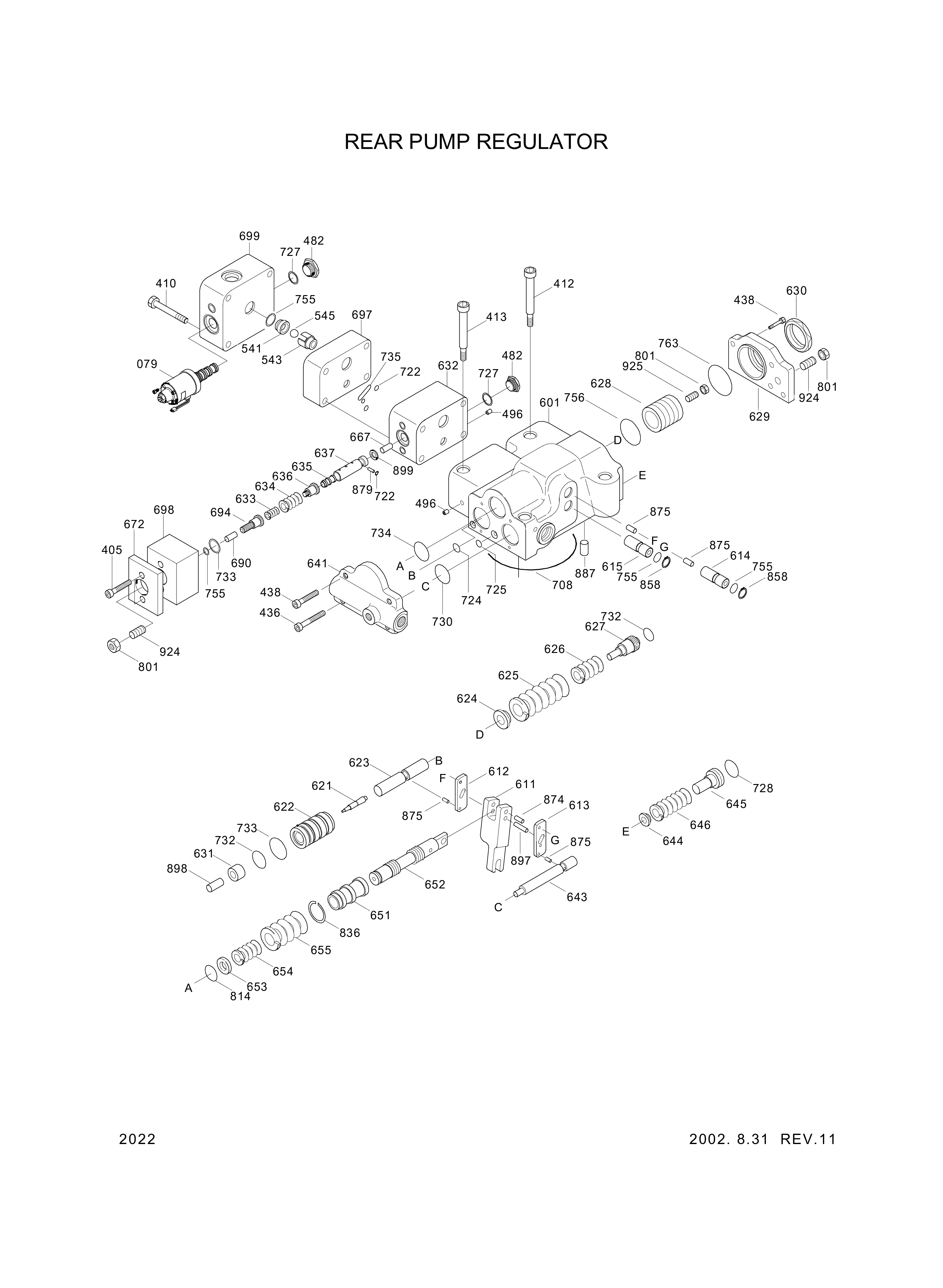 drawing for Hyundai Construction Equipment XKAH-02758 - VALVE-EPPR (figure 5)