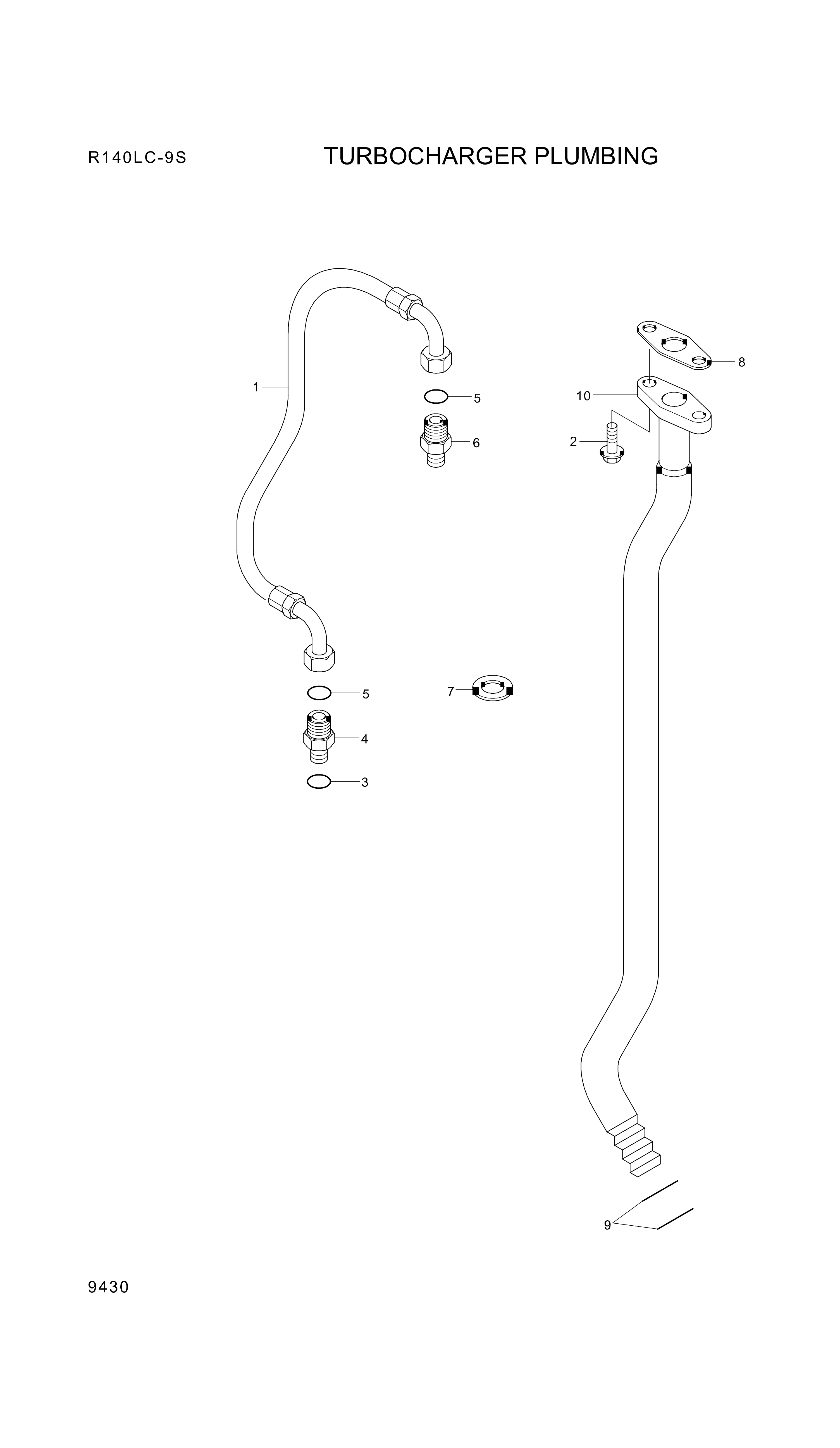 drawing for Hyundai Construction Equipment YUBP-06620 - CONNECTOR-DRAIN (figure 3)