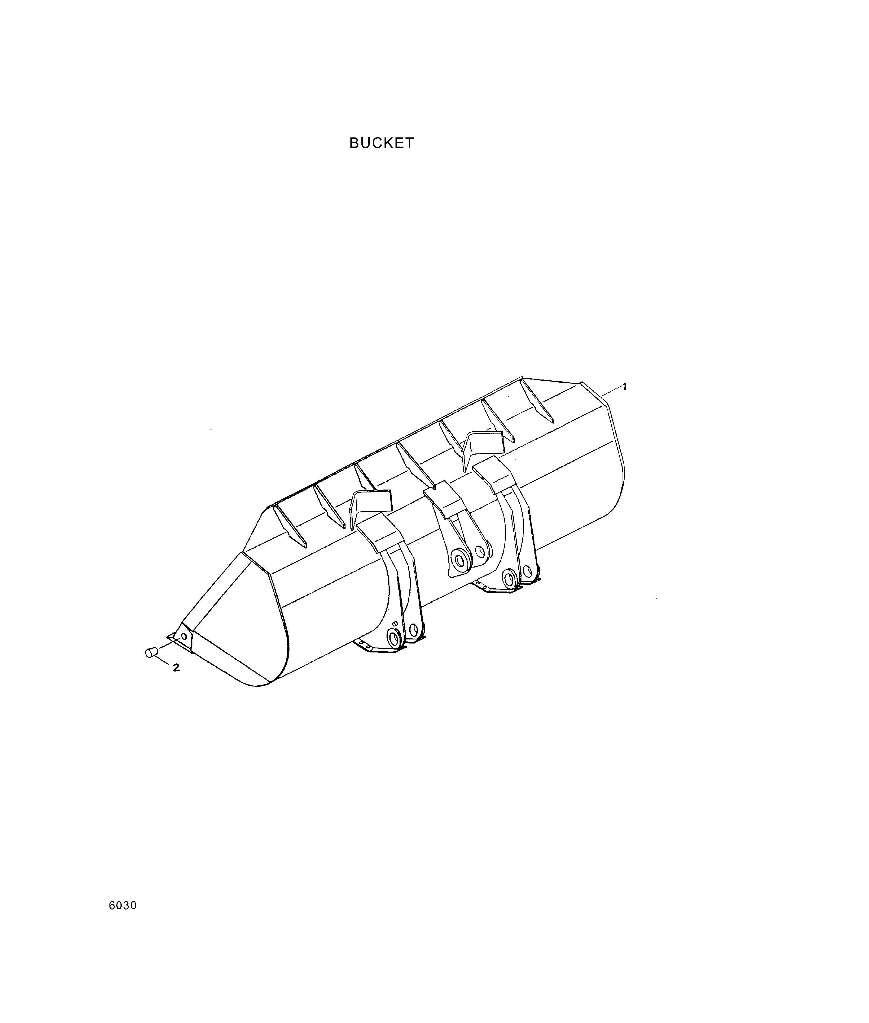 drawing for Hyundai Construction Equipment A20094 - Std(1.7) Bucket Wa (figure 2)