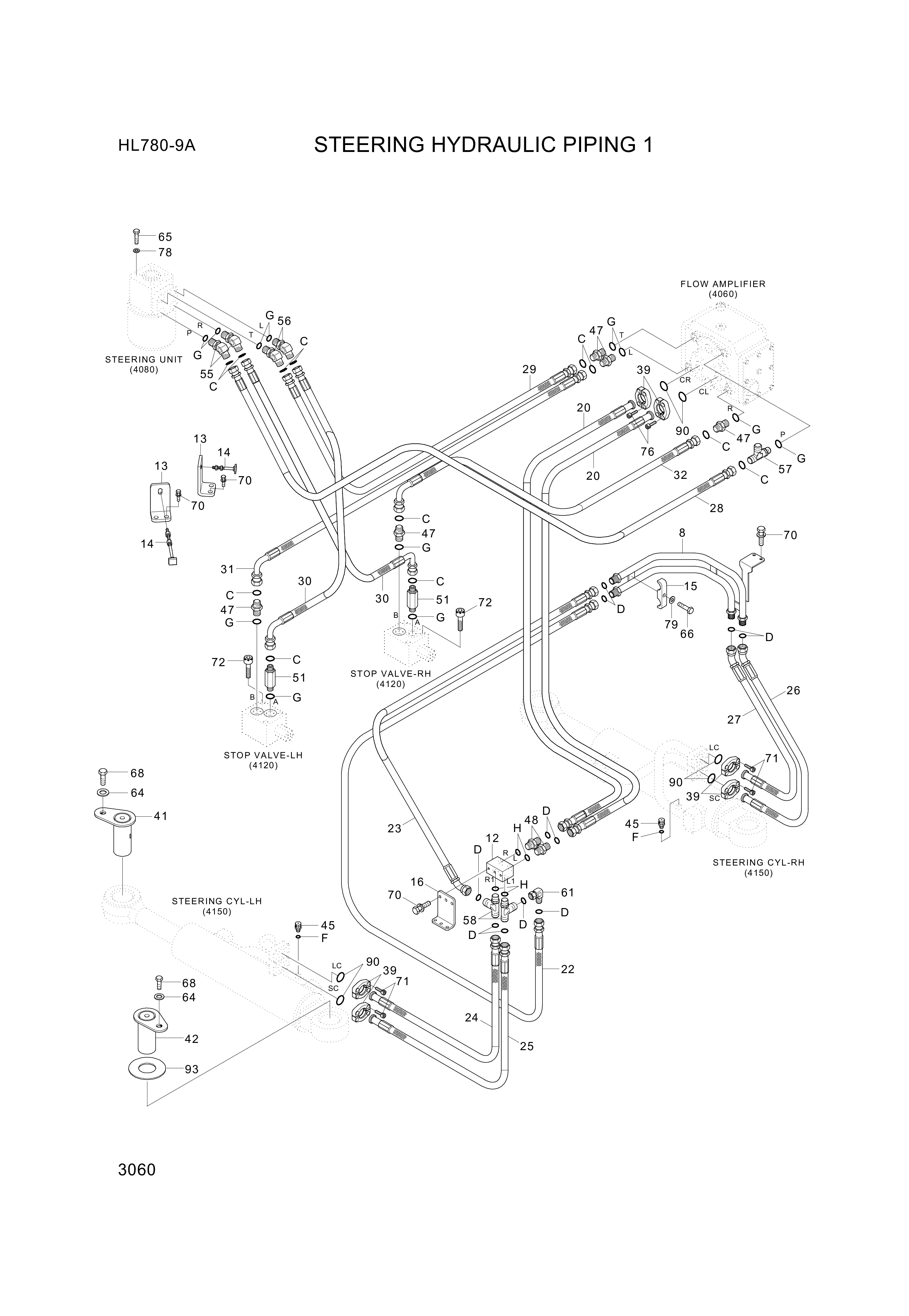 drawing for Hyundai Construction Equipment P944-167325 - HOSE ASSY-ORFS&FLG (figure 1)