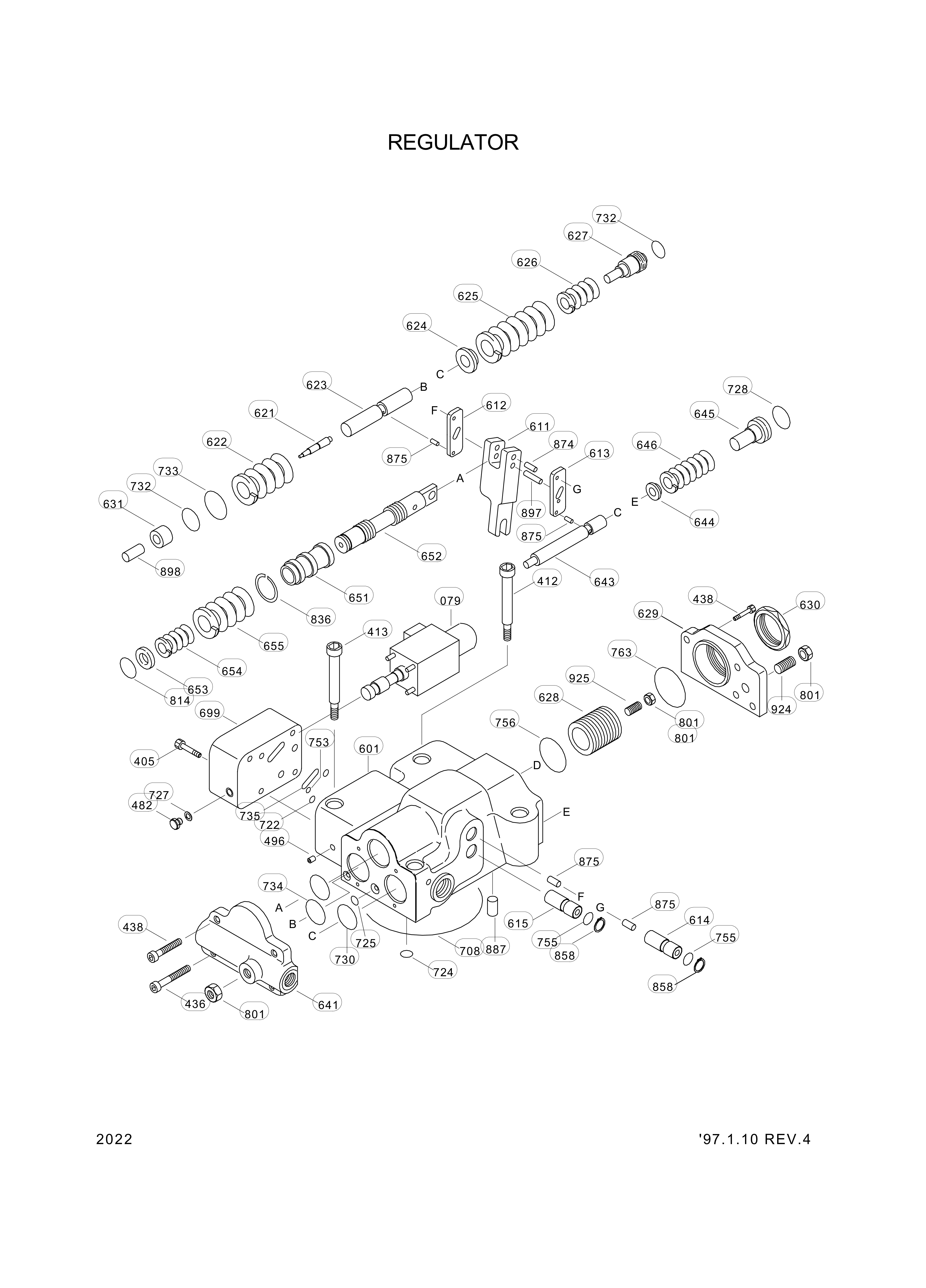 drawing for Hyundai Construction Equipment PIR7511 - PIN (figure 3)
