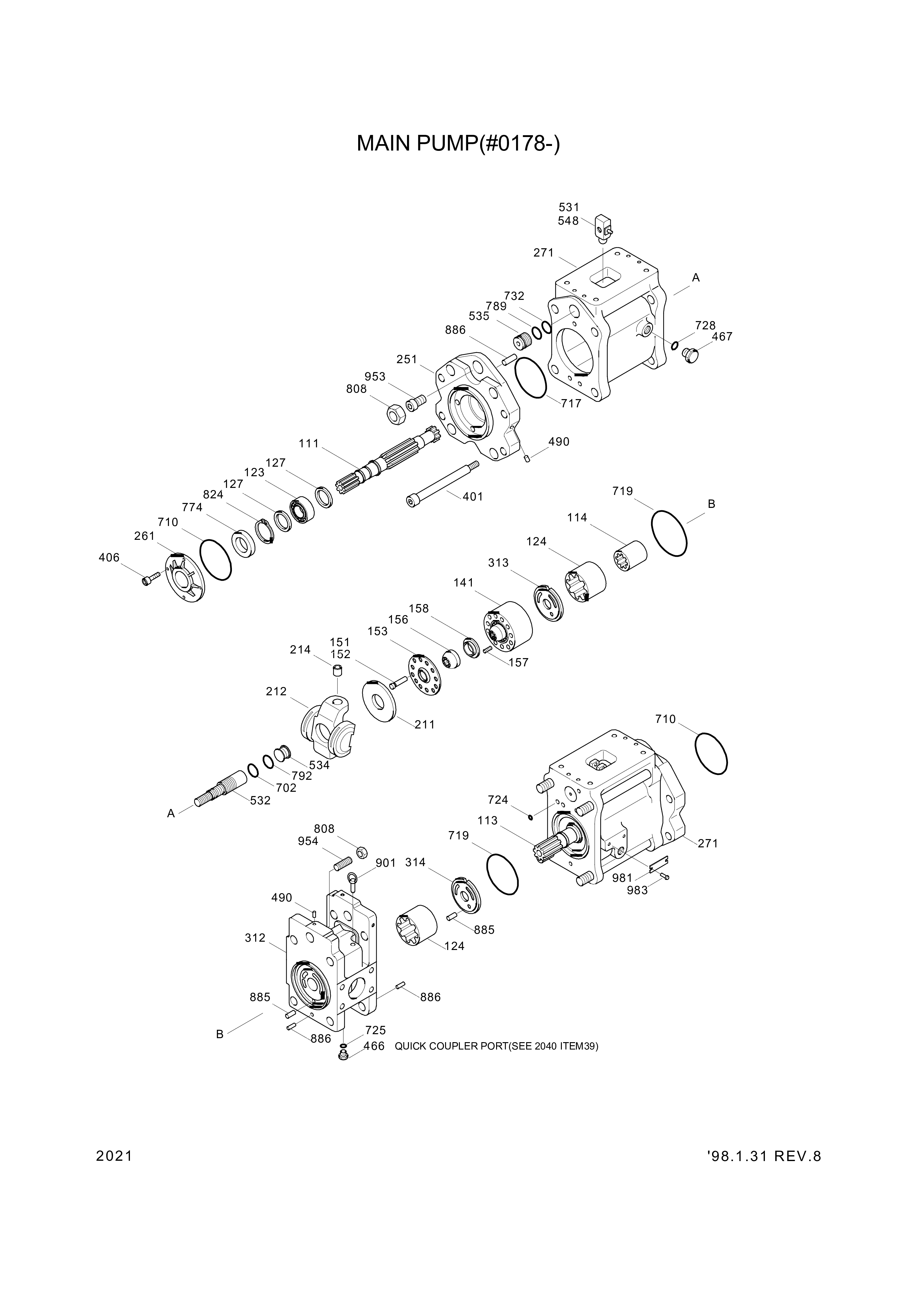 drawing for Hyundai Construction Equipment PIR612 - PIN (figure 4)