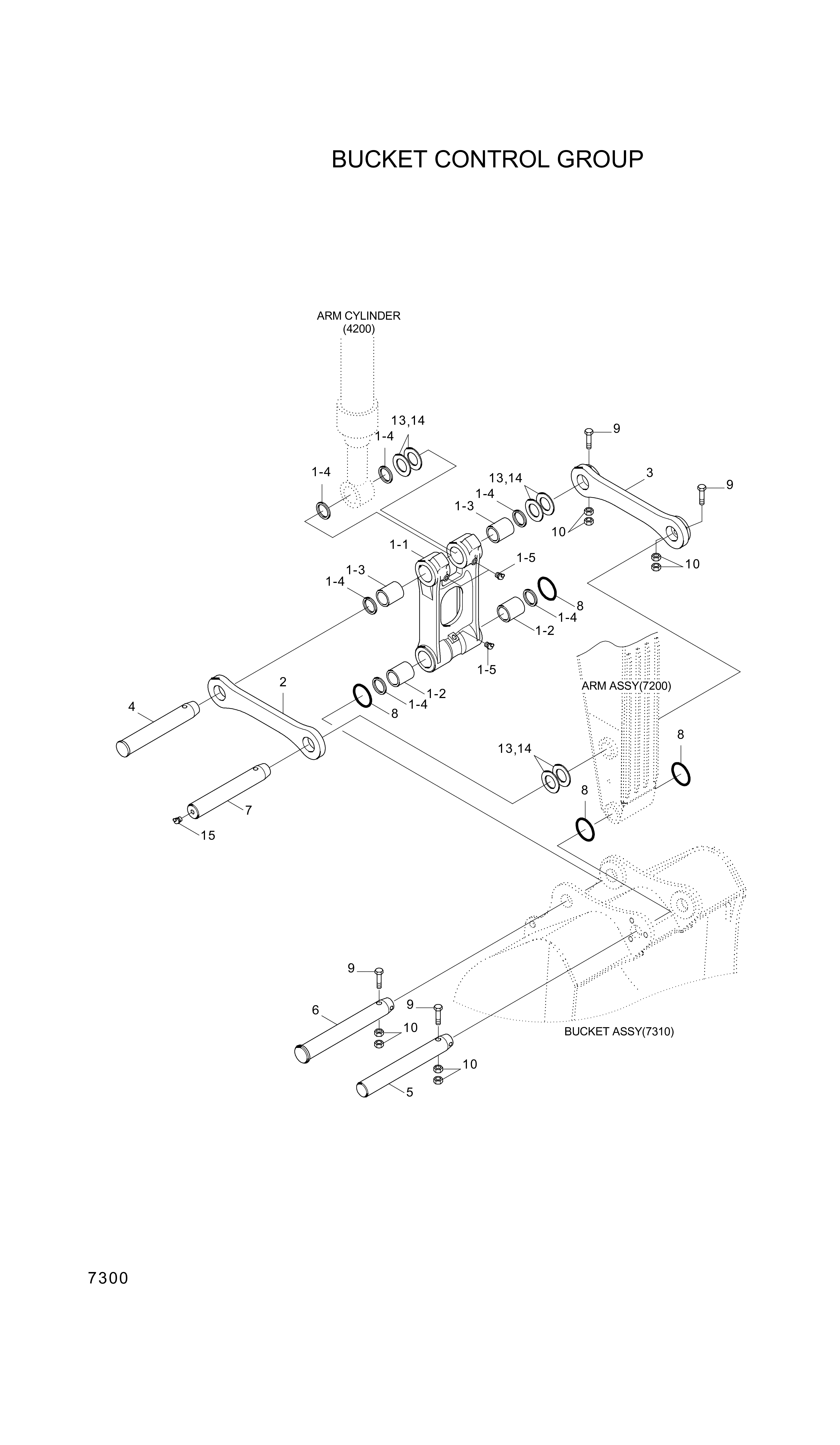 drawing for Hyundai Construction Equipment X114-702092 - BUSHING-PIN (figure 4)