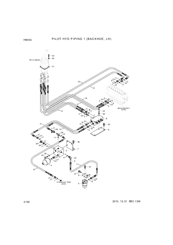 drawing for Hyundai Construction Equipment P930-082039 - HOSE ASSY-ORFS&THD (figure 5)