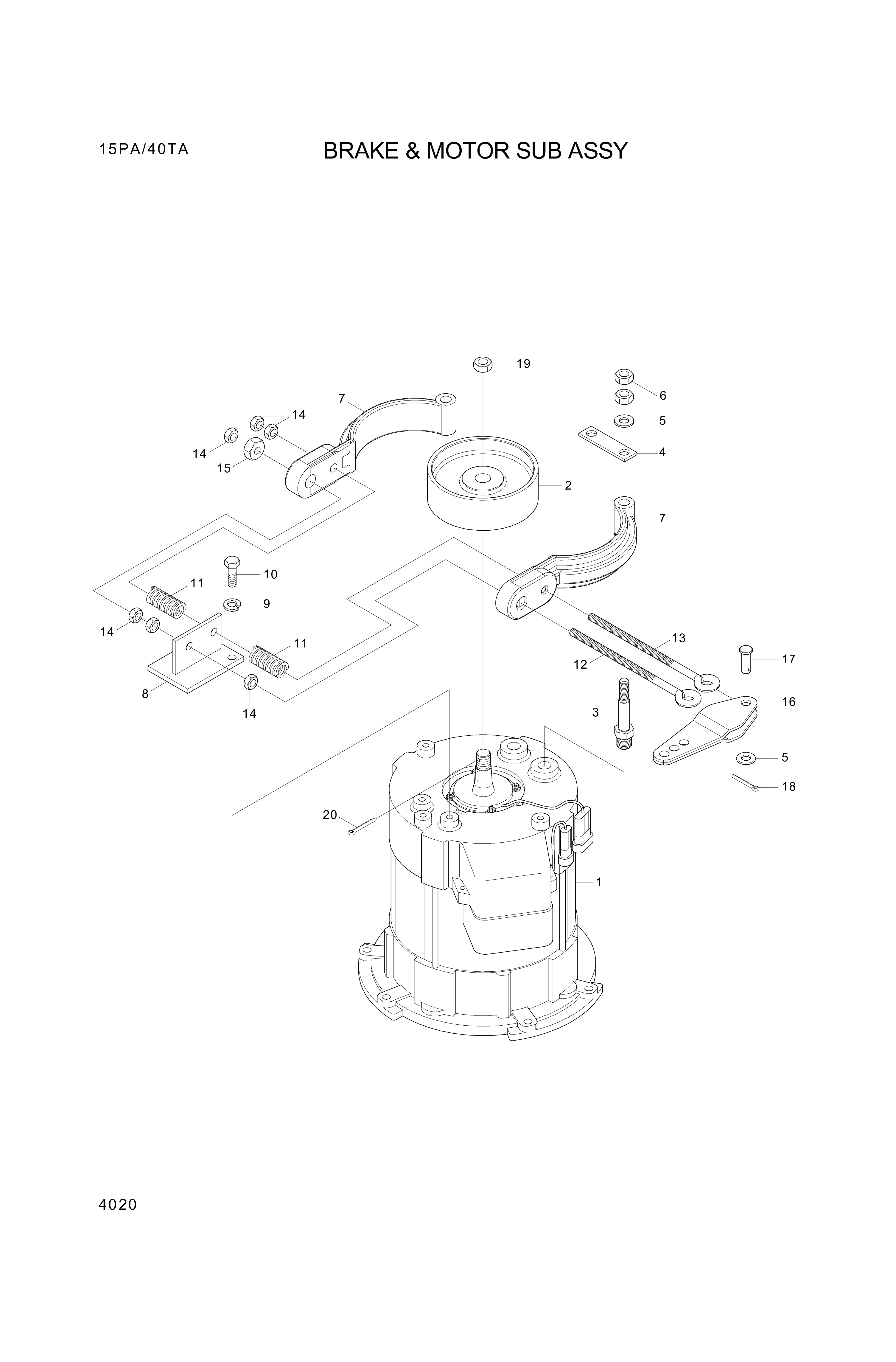 drawing for Hyundai Construction Equipment 4521031000-DA - NUT-ADJUST (figure 1)