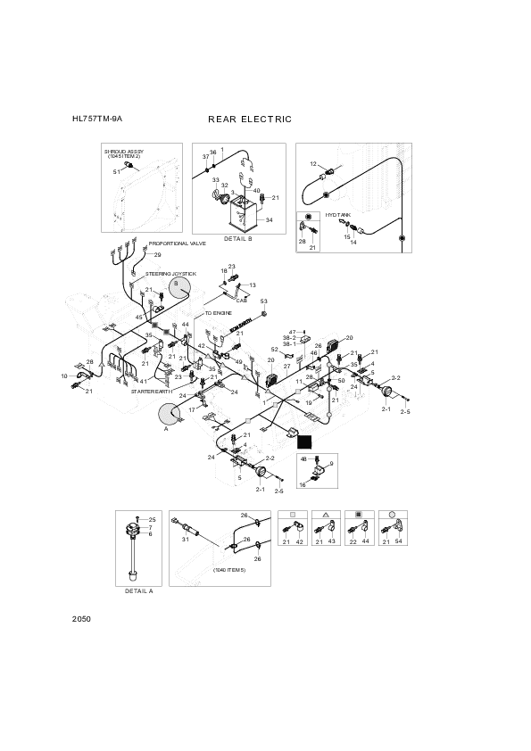 drawing for Hyundai Construction Equipment 11Q4-21010 - INDICATOR-AIR