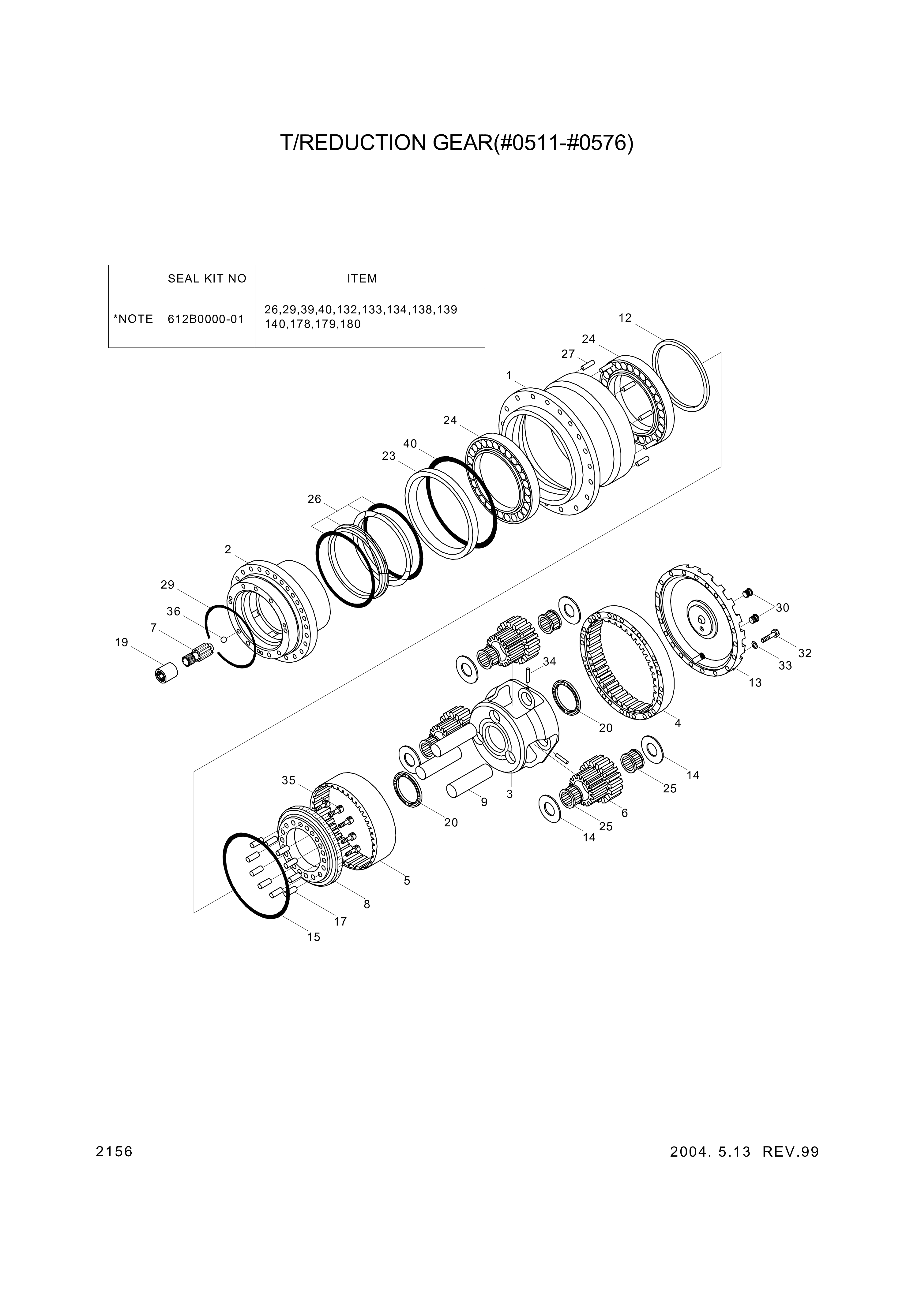 drawing for Hyundai Construction Equipment XKAH-00450 - SPINDLE (figure 3)