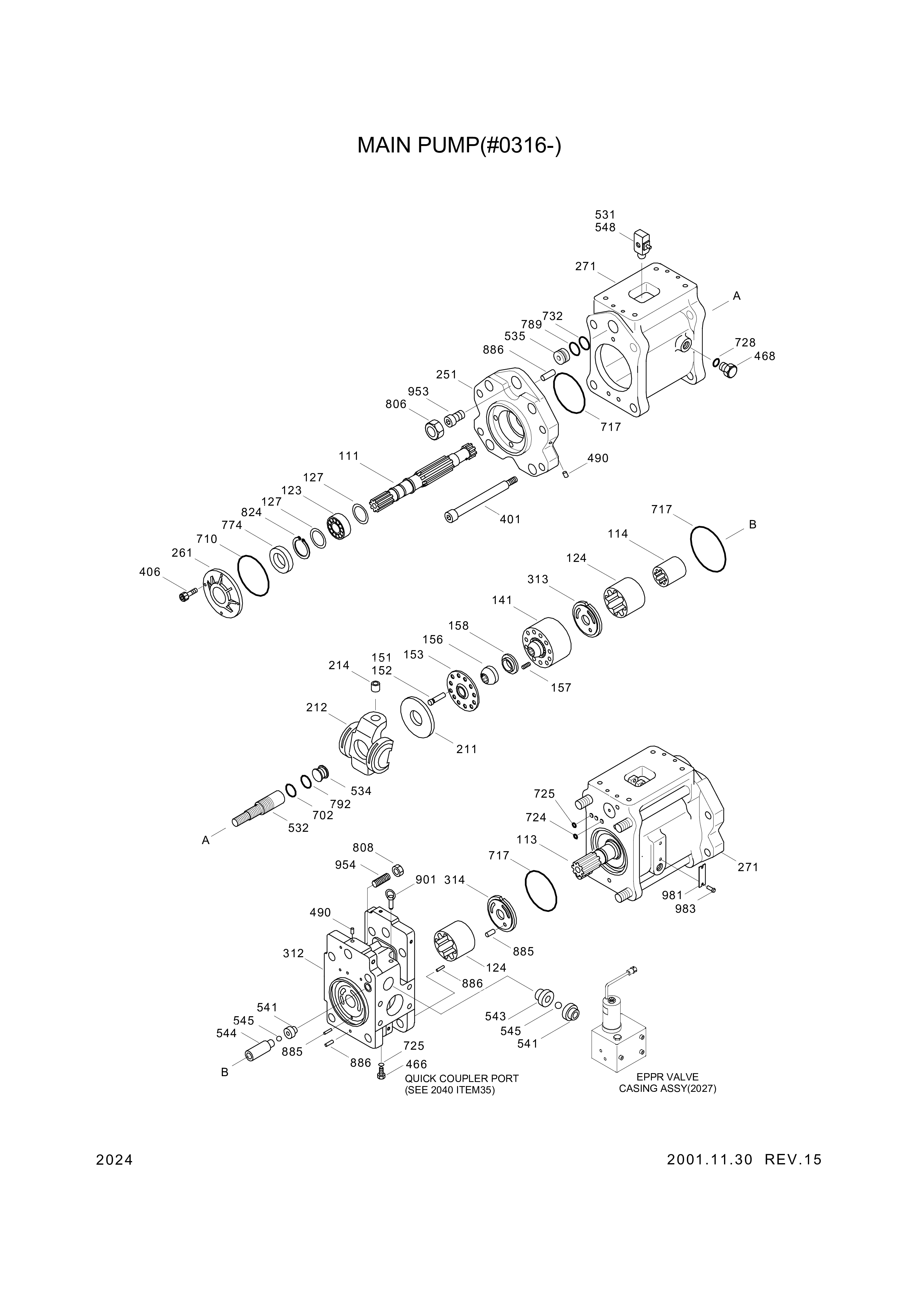 drawing for Hyundai Construction Equipment XKAH-00237 - VALVE ASSY-CHECK 1 (figure 4)