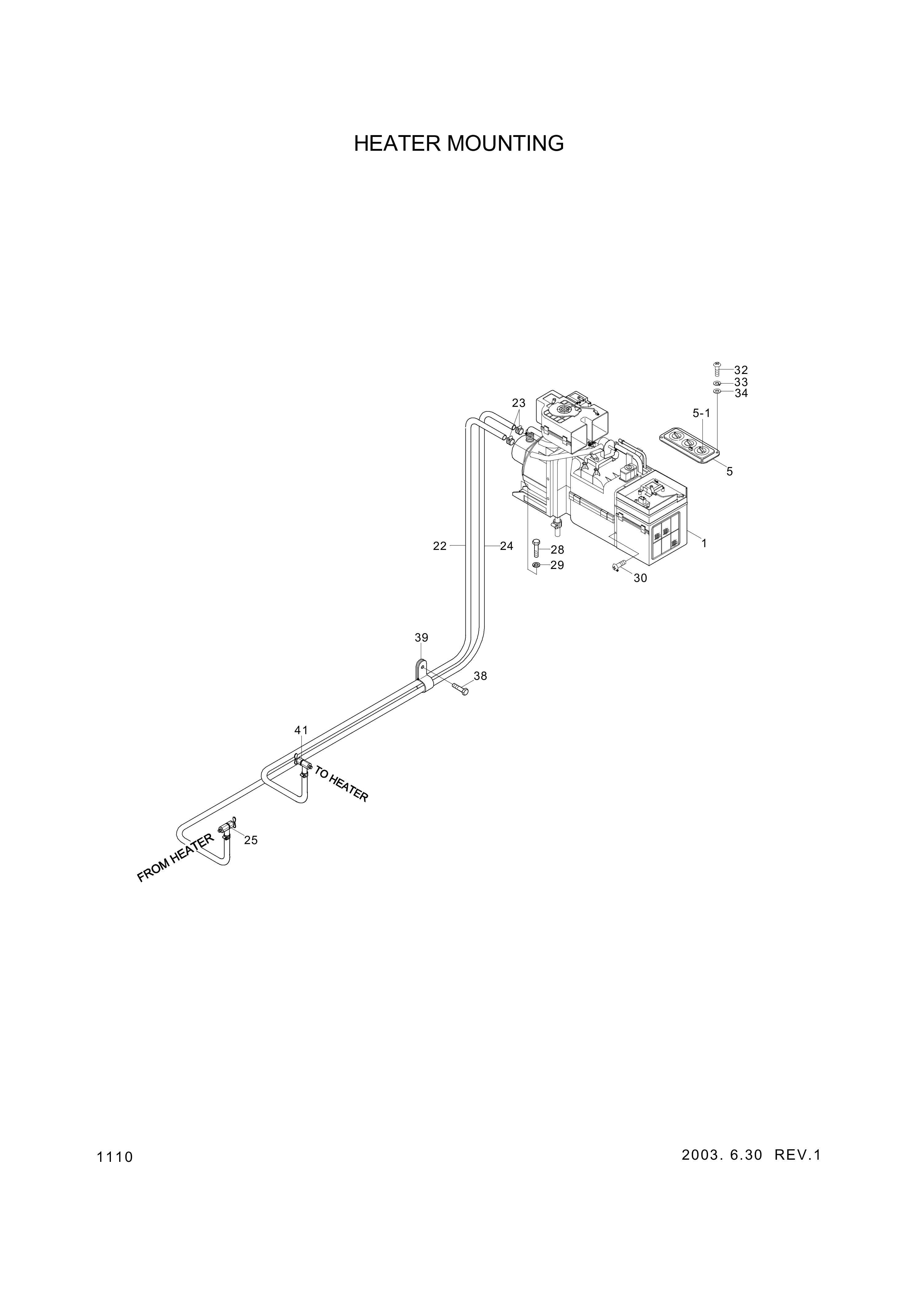 drawing for Hyundai Construction Equipment 11L6-01013 - HOSE-RETURN (figure 4)