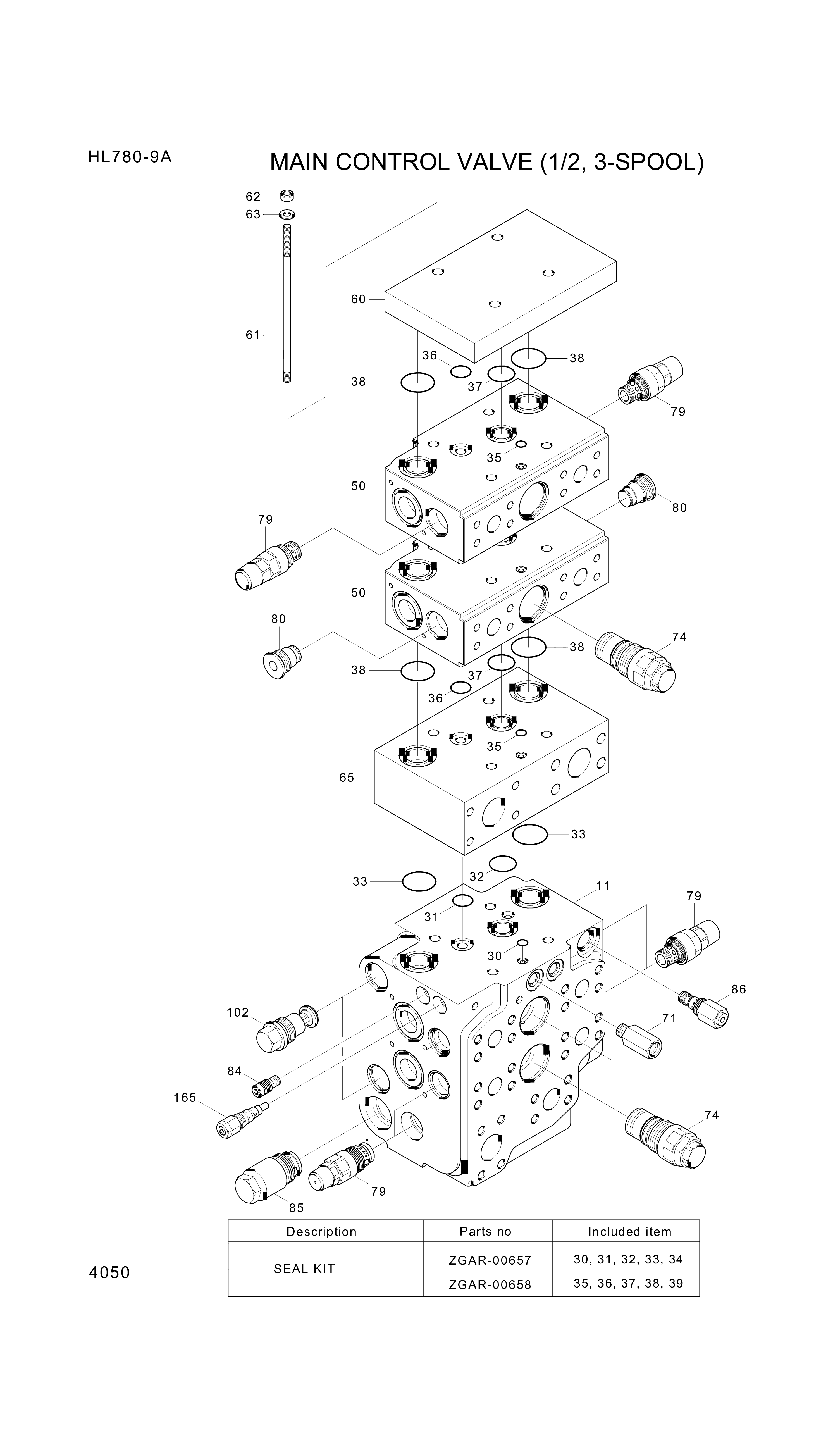 drawing for Hyundai Construction Equipment ZGAR-00674 - PLATE-SANDWICH (figure 3)