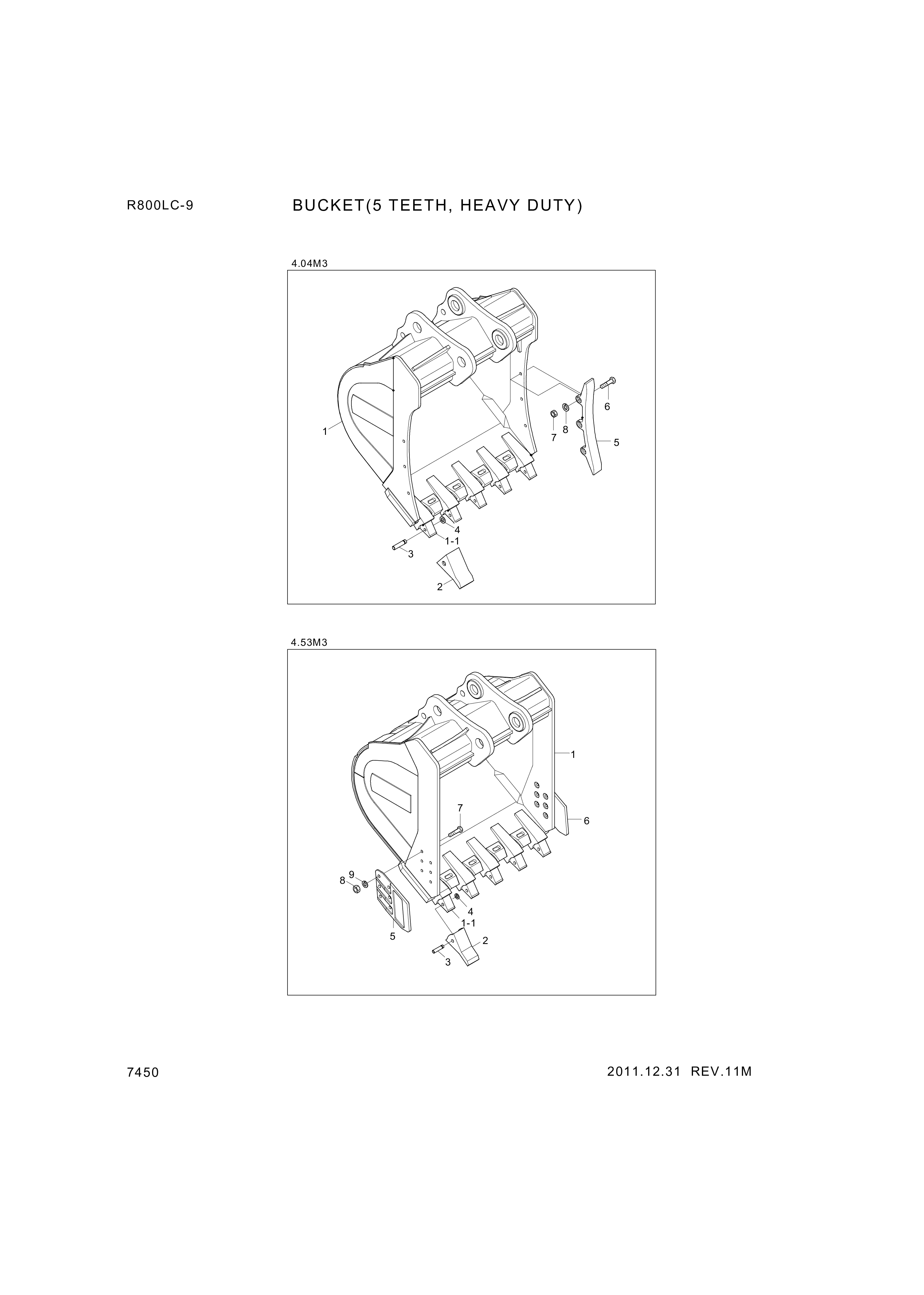 drawing for Hyundai Construction Equipment S205-33100B - NUT-HEX (figure 2)