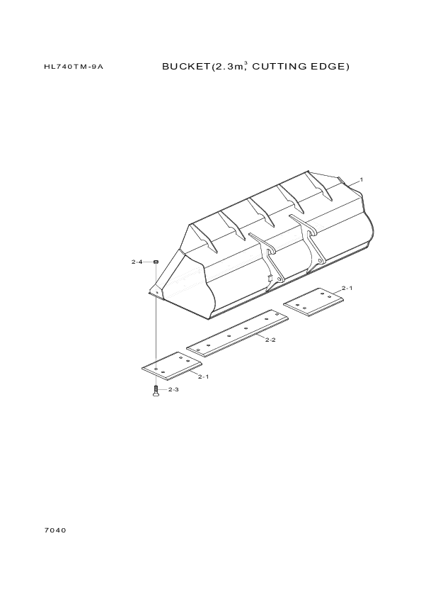 drawing for Hyundai Construction Equipment 61LN-20130 - CUTTINGEDGE-CT