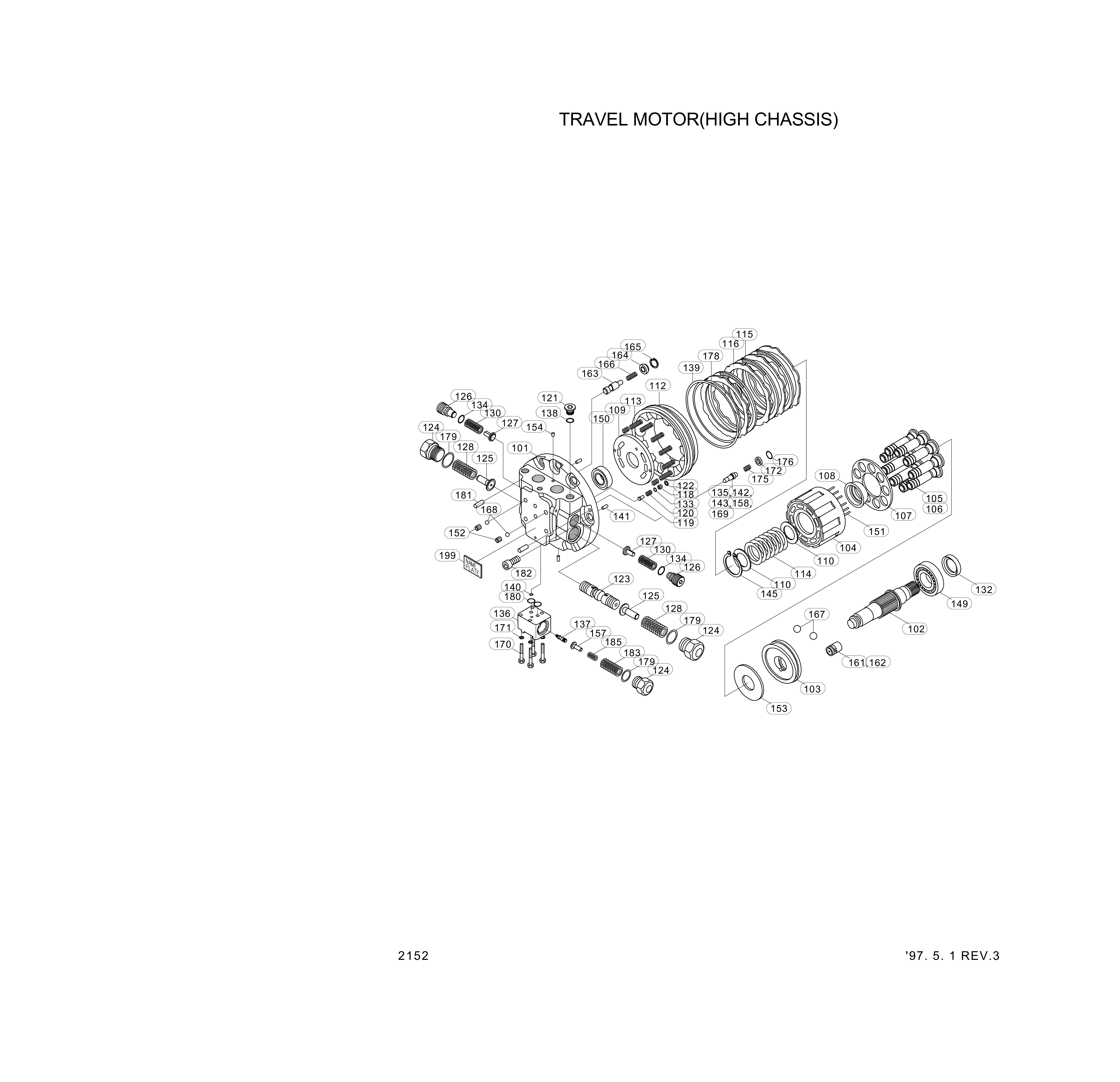 drawing for Hyundai Construction Equipment XKAH-02560 - PISTON SET-ROTARY(9EA) (figure 4)