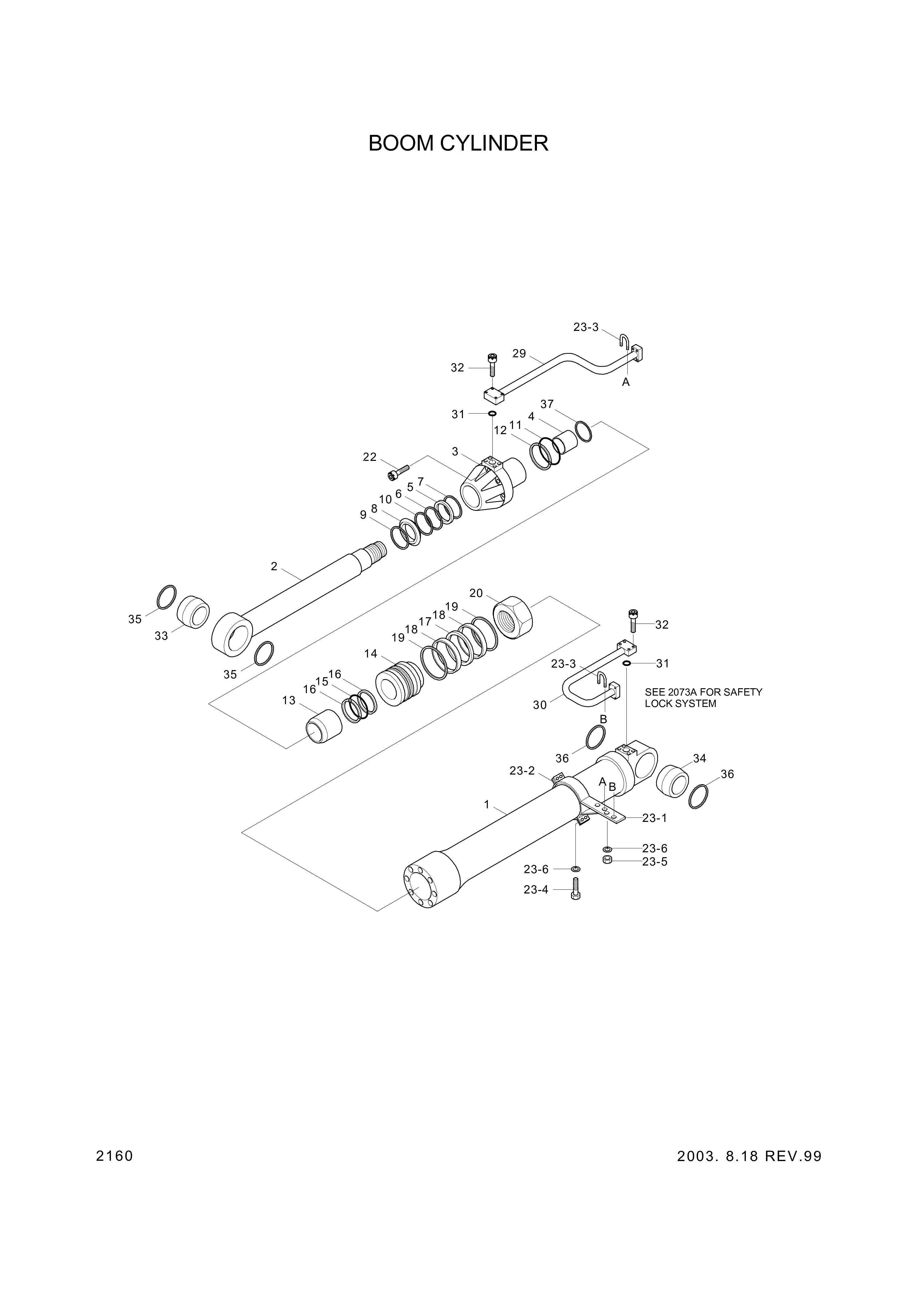 drawing for Hyundai Construction Equipment 31YC-11110 - BUSHING-PIN