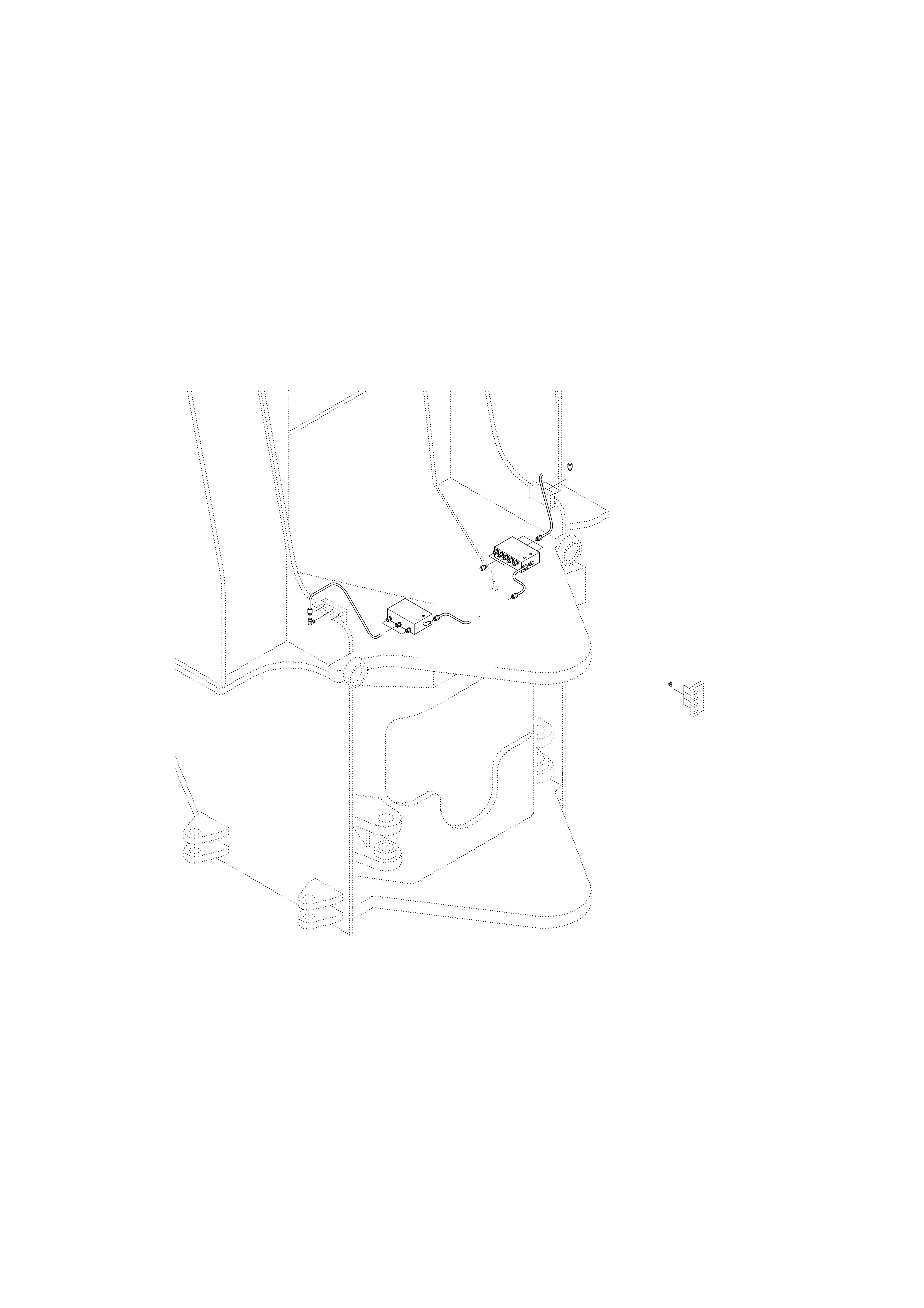 drawing for Hyundai Construction Equipment 77-504-36033-9 - Hose-High Pressure