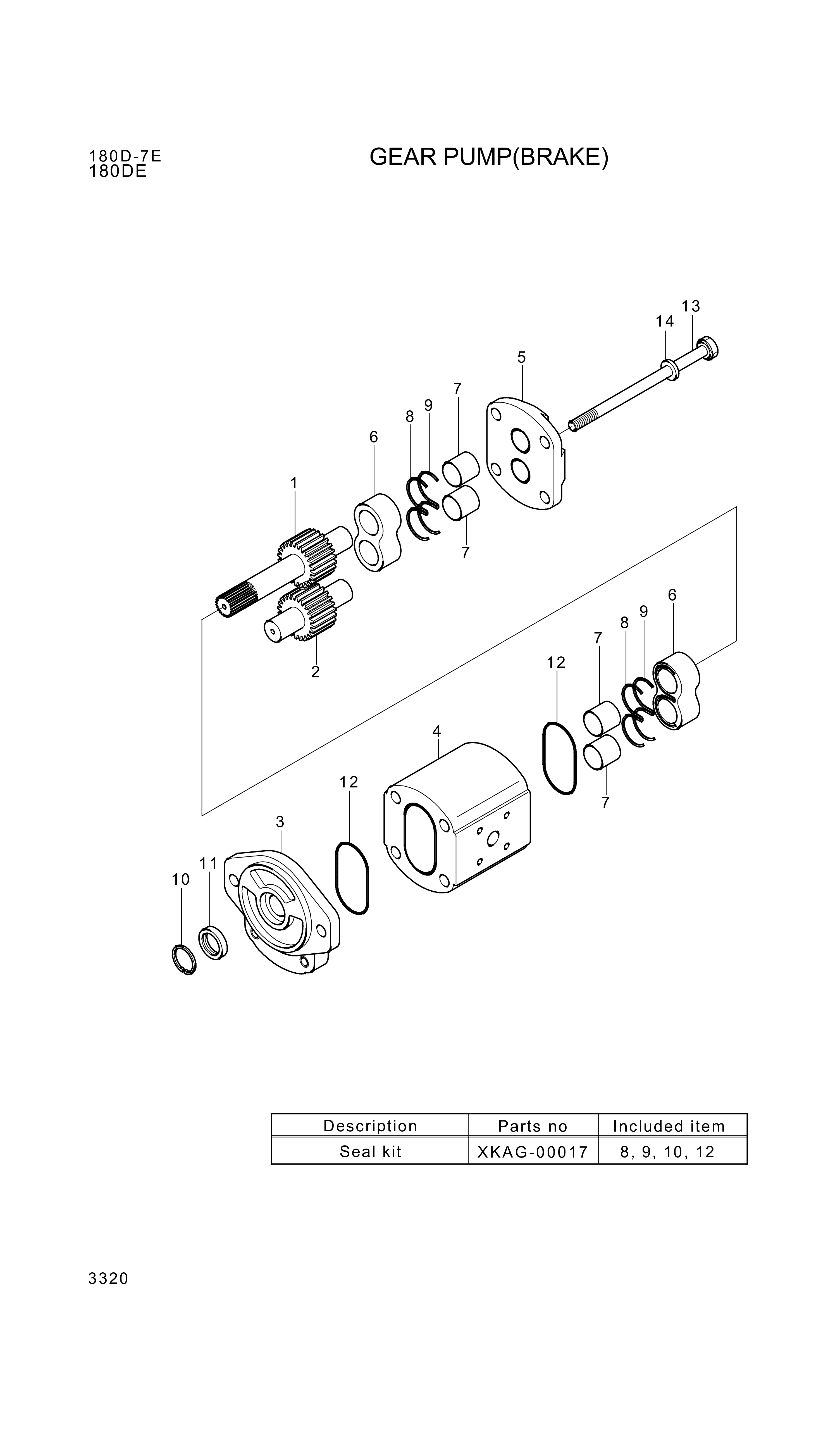 drawing for Hyundai Construction Equipment XKAG-00057 - GEAR-SHAFT (figure 2)
