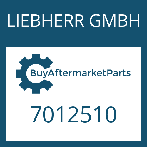 LIEBHERR GMBH 7012510 - O-RING