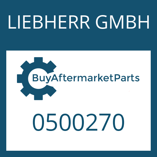 LIEBHERR GMBH 0500270 - Part