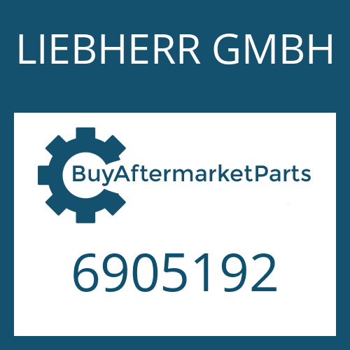 LIEBHERR GMBH 6905192 - Part