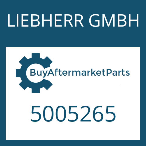 LIEBHERR GMBH 5005265 - Part