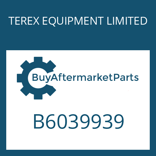 TEREX EQUIPMENT LIMITED B6039939 - TAPERED ROLLER BEARING