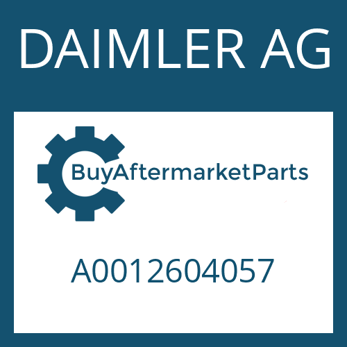 DAIMLER AG A0012604057 - Part