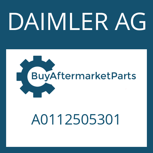 DAIMLER AG A0112505301 - Part