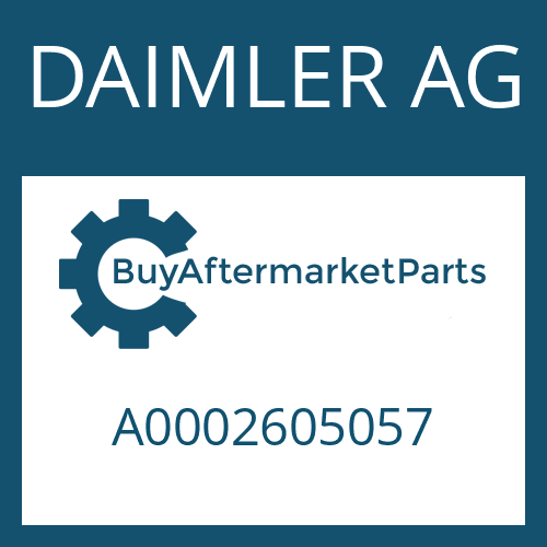 DAIMLER AG A0002605057 - Part
