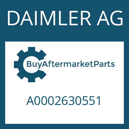 DAIMLER AG A0002630551 - Part