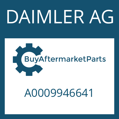 DAIMLER AG A0009946641 - V-RING