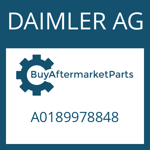 DAIMLER AG A0189978848 - O-RING