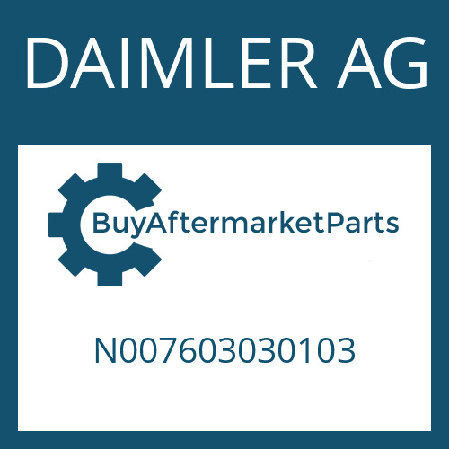 DAIMLER AG N007603030103 - SEALING RING