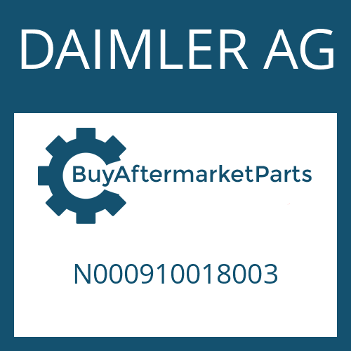 DAIMLER AG N000910018003 - SCREW PLUG