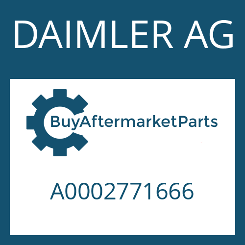 A0002771666 DAIMLER AG Part