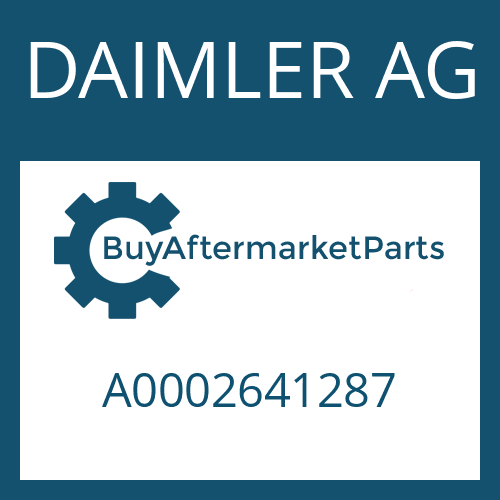 DAIMLER AG A0002641287 - CENTERING RING