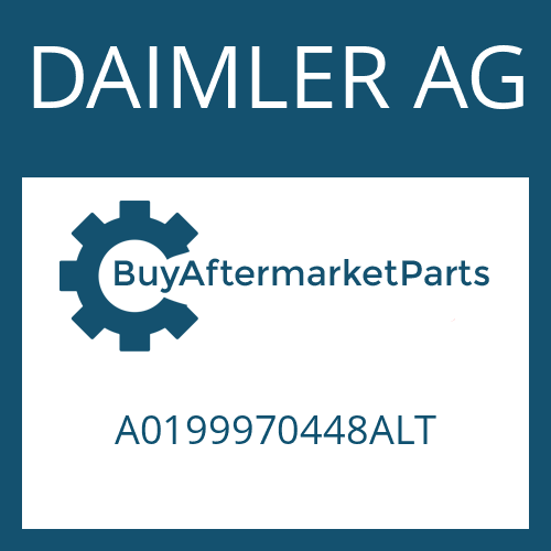 DAIMLER AG A0199970448ALT - LIPPED SEAL RING