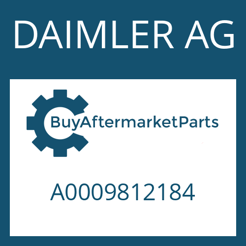 DAIMLER AG A0009812184 - Part