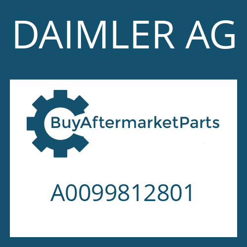 DAIMLER AG A0099812801 - TAPERED ROLLER BEARING