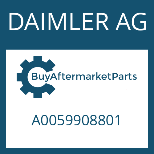 DAIMLER AG A0059908801 - HEXAGON SCREW
