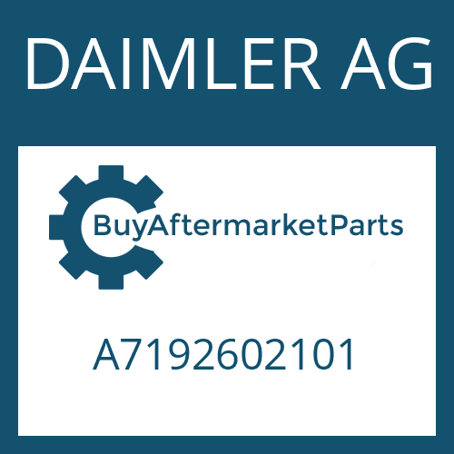 DAIMLER AG A7192602101 - Part