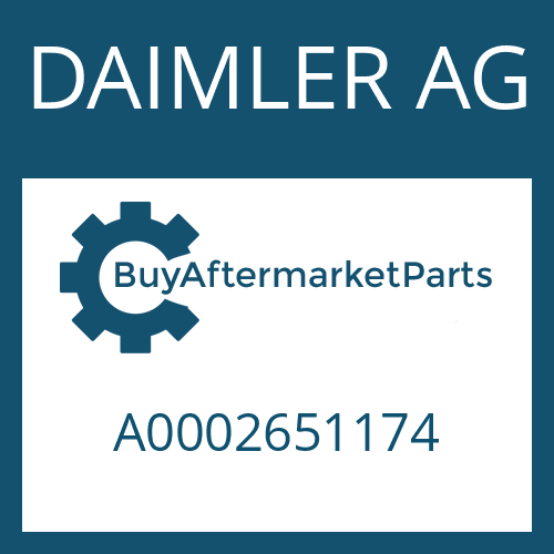 A0002651174 DAIMLER AG Part