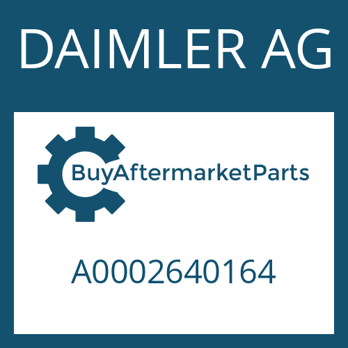 DAIMLER AG A0002640164 - OIL DAM
