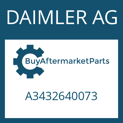 DAIMLER AG A3432640073 - LOCKING PLATE