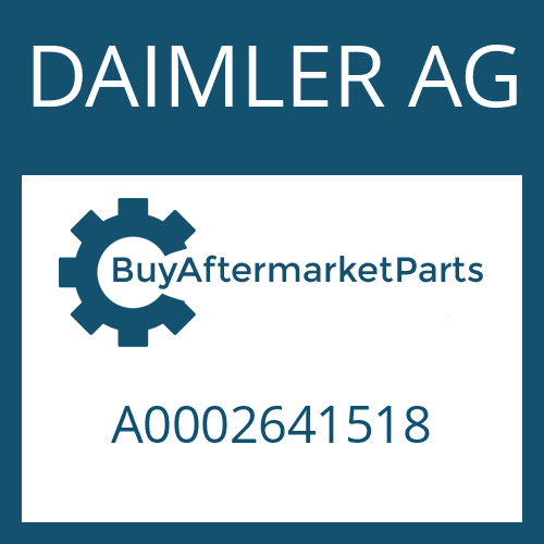 DAIMLER AG A0002641518 - SHAFT