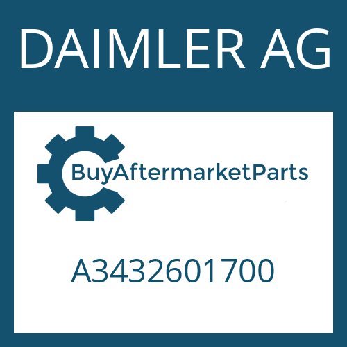 DAIMLER AG A3432601700 - Part